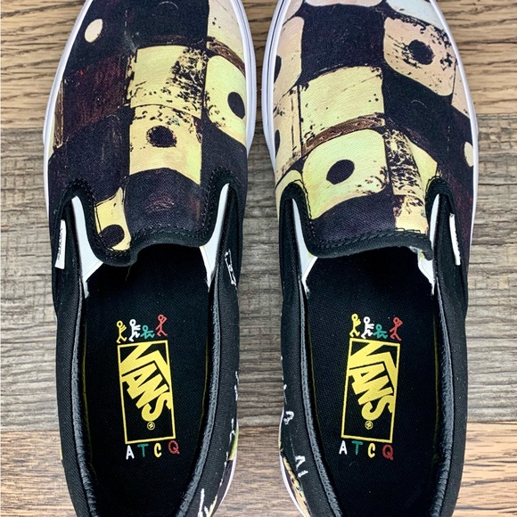 Vans x A Tribe Called Quest Slip On Shoes/Sneakers Black ATCQ Men’s 9 PRISTINE! - Picture 2 of 10